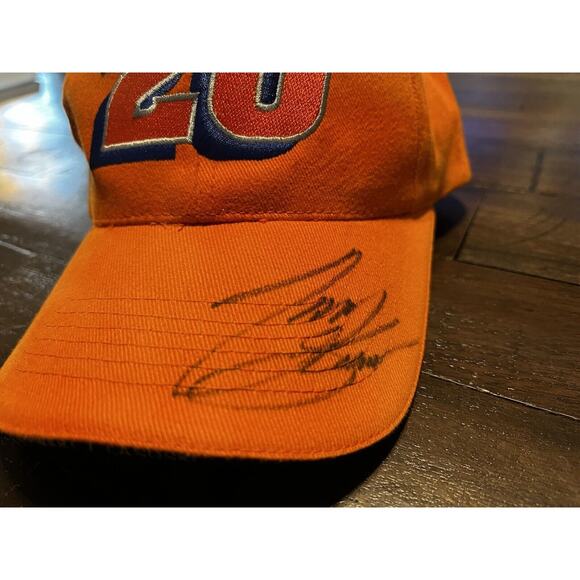 Tony Stewart Autographed Hat Cap Orange #20 Racing Nascar - Picture 6 of 7